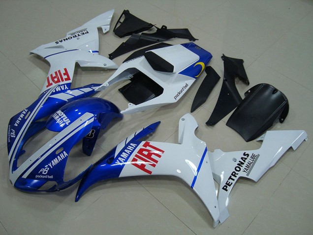 Bleu Blanc Carénage Moto Yamaha R1 2002-2003 Bleu Blanc Carénage Moto Yamaha R1 2002-2003