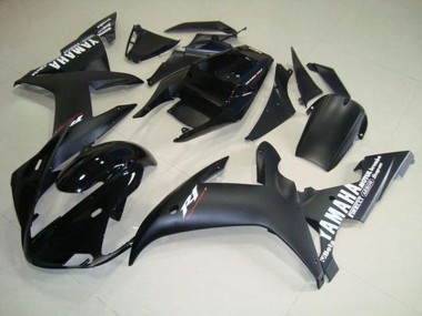 Noir Mat Blanc Carénage Moto Yamaha R1 2002-2003