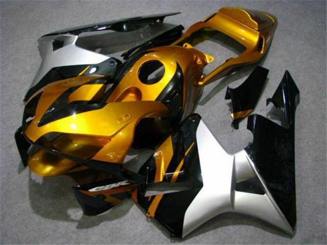 Or Argent Noir Carénage Moto Honda CBR 600 RR 2003-2004 Or Argent Noir Carénage Moto Honda CBR 600 RR 2003-2004