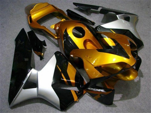 Or Argent Noir Carénage Moto Honda CBR 600 RR 2003-2004 Or Argent Noir Carénage Moto Honda CBR 600 RR 2003-2004