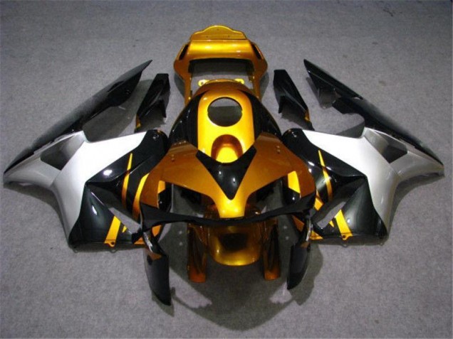 Or Argent Noir Carénage Moto Honda CBR 600 RR 2003-2004 Or Argent Noir Carénage Moto Honda CBR 600 RR 2003-2004