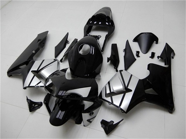 Noir Argent Carénage Moto Honda CBR 600 RR 2003-2004 Noir Argent Carénage Moto Honda CBR 600 RR 2003-2004