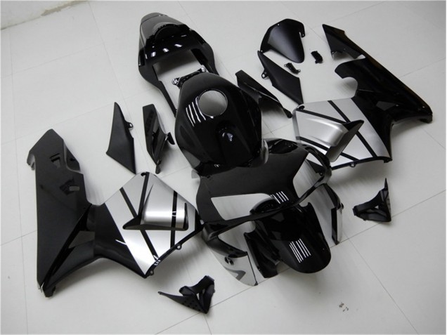 Noir Argent Carénage Moto Honda CBR 600 RR 2003-2004 Noir Argent Carénage Moto Honda CBR 600 RR 2003-2004