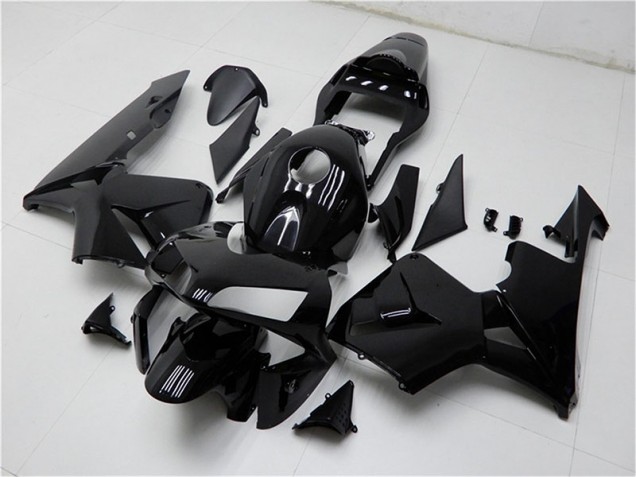 Noir Brillant Carénages Moto Honda CBR 600 RR 2003-2004 Noir Brillant Carénages Moto Honda CBR 600 RR 2003-2004