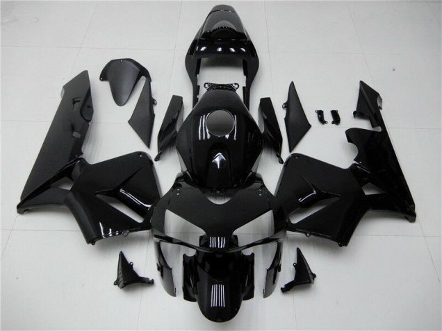 Noir Brillant Carénages Moto Honda CBR 600 RR 2003-2004 Noir Brillant Carénages Moto Honda CBR 600 RR 2003-2004