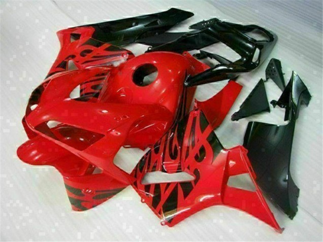 Rouge Noir Kit Carénages Motos Complet Honda CBR 600 RR 2003-2004 Rouge Noir Kit Carénages Motos Complet Honda CBR 600 RR 2003-2004