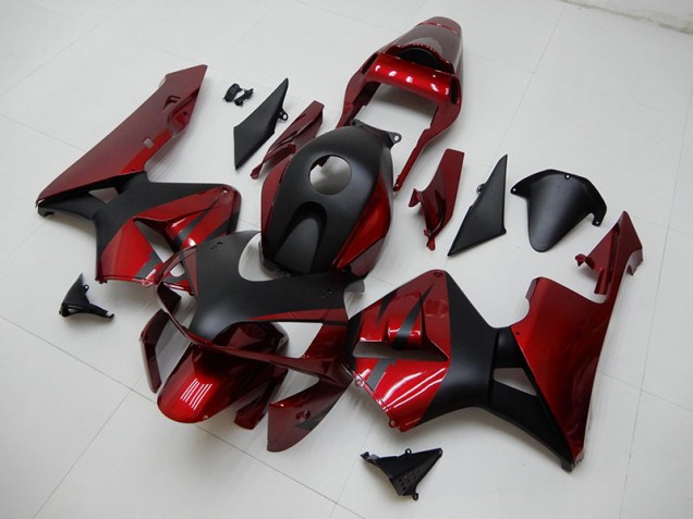Rouge Noir Carrosserie Moto Honda CBR 600 RR 2003-2004 Rouge Noir Carrosserie Moto Honda CBR 600 RR 2003-2004