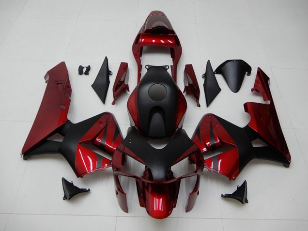 Rouge Noir Carrosserie Moto Honda CBR 600 RR 2003-2004 Rouge Noir Carrosserie Moto Honda CBR 600 RR 2003-2004
