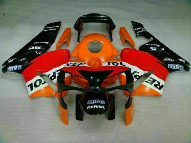 Orange Repsol Carénage Moto Honda CBR 600 RR 2003-2004 Orange Repsol Carénage Moto Honda CBR 600 RR 2003-2004