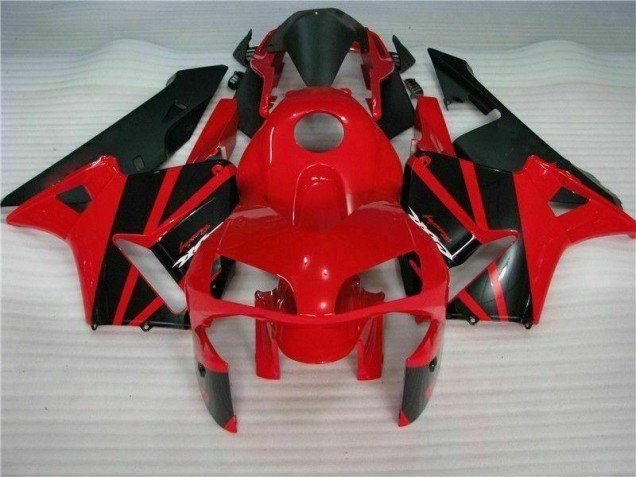 Rouge Noir Kit Carénages Motos Honda CBR 600 RR 2003-2004 Rouge Noir Kit Carénages Motos Honda CBR 600 RR 2003-2004