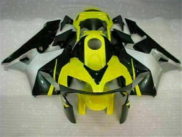 Jaune Noir Carénage Moto Honda CBR 600 RR 2003-2004 Jaune Noir Carénage Moto Honda CBR 600 RR 2003-2004