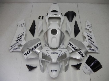 Argent Blanc Noir Repsol Carénage Moto Honda CBR 600 RR 2003-2004