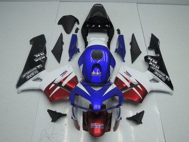 Dark Rouge Bleu Carénage Moto Honda CBR 600 RR 2003-2004