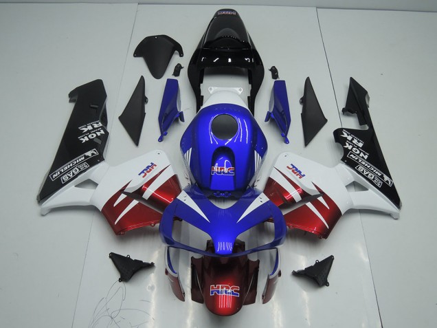 Dark Rouge Bleu Carénage Moto Honda CBR 600 RR 2003-2004 Dark Rouge Bleu Carénage Moto Honda CBR 600 RR 2003-2004