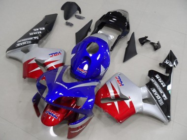Rouge Argent Bleu Carénage Moto Honda CBR 600 RR 2003-2004