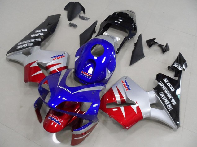 Rouge Argent Bleu Carénage Moto Honda CBR 600 RR 2003-2004 Rouge Argent Bleu Carénage Moto Honda CBR 600 RR 2003-2004