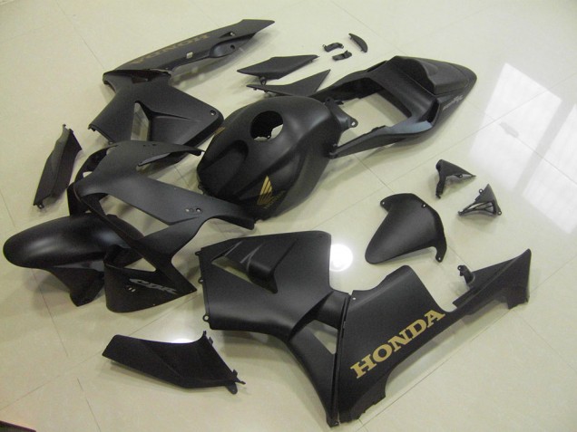 Noir Mat Or Carénage Moto Honda CBR 600 RR 2003-2004 Noir Mat Or Carénage Moto Honda CBR 600 RR 2003-2004