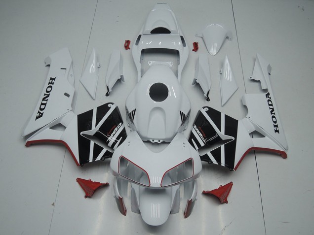 Blanc Noir Carénage Moto Honda CBR 600 RR 2003-2004 Blanc Noir Carénage Moto Honda CBR 600 RR 2003-2004