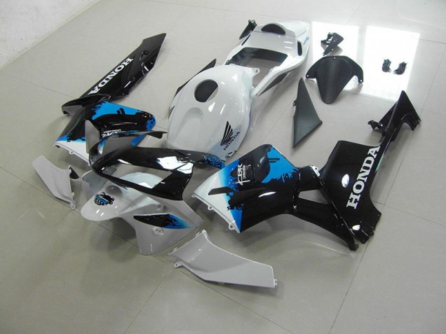 Blanc Noir Bleu Carénages Moto Honda CBR 600 RR 2003-2004 Blanc Noir Bleu Carénages Moto Honda CBR 600 RR 2003-2004