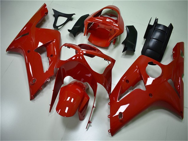 Rouge Carénage Moto Kawasaki ZX6R 2003-2004 Rouge Carénage Moto Kawasaki ZX6R 2003-2004
