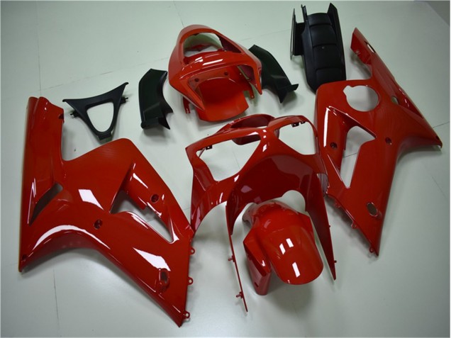 Rouge Carénage Moto Kawasaki ZX6R 2003-2004 Rouge Carénage Moto Kawasaki ZX6R 2003-2004