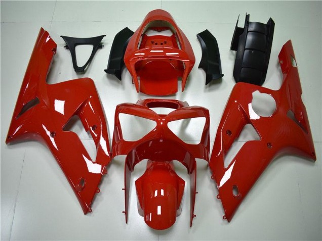Rouge Carénage Moto Kawasaki ZX6R 2003-2004 Rouge Carénage Moto Kawasaki ZX6R 2003-2004