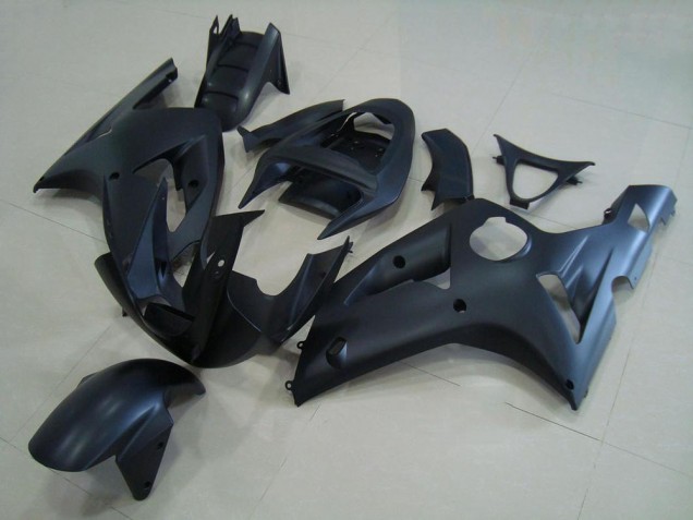 Noir Mat Carénages Moto Kawasaki ZX6R 2003-2004 Noir Mat Carénages Moto Kawasaki ZX6R 2003-2004