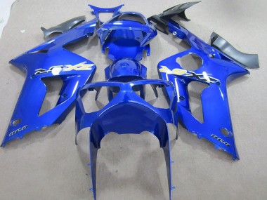 Bleu 636 Carénage Moto Kawasaki ZX6R 2003-2004