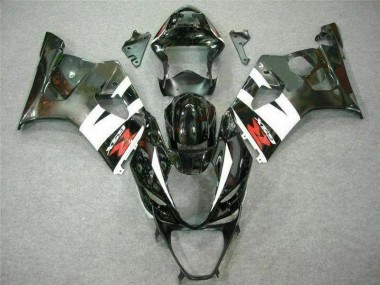 Blanc Noir Carénage Moto Suzuki GSXR 1000 K3 2003-2004