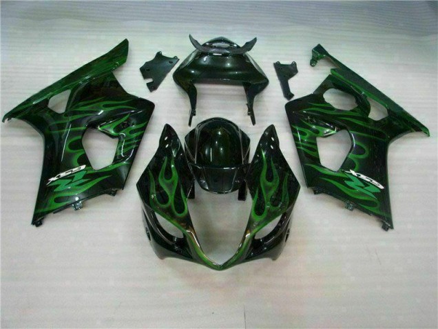 Vert Noir Carénage Moto Suzuki GSXR 1000 K3 2003-2004