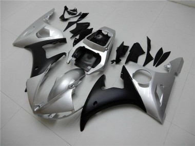 Argent Noir Carénage Moto Yamaha R6 2003-2005