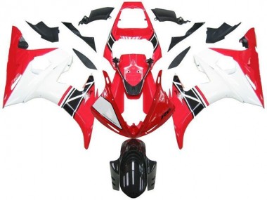 Rouge Blanc Noir Carénages Moto Yamaha R6 2003-2005
