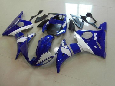 Bleu Blanc Carénages Moto Yamaha R6 2003-2005