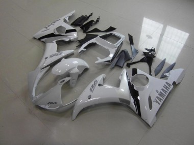 Blanc et Gris Décalque Carénage Moto Yamaha R6 2003-2005