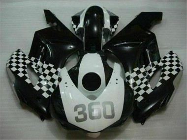 Blanc Noir Carénages Moto Honda CBR 1000 RR 2004-2005
