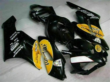 Jaune Noir Carénage Moto Honda CBR 1000 RR 2004-2005