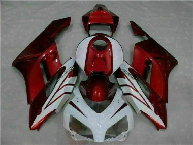 Blanc Rouge Carénage Moto Honda CBR 1000 RR 2004-2005