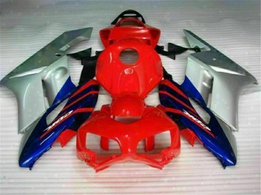 Rouge Argent Bleu Carénage Moto Honda CBR 1000 RR 2004-2005