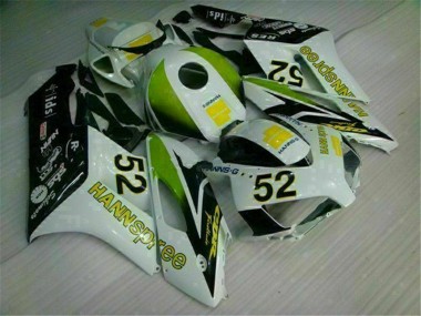 Blanc Vert Hannspree 52 Carénage Moto Honda CBR 1000 RR 2004-2005