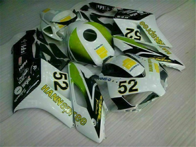 Blanc Vert Hannspree 52 Carénage Moto Honda CBR 1000 RR 2004-2005 Blanc Vert Hannspree 52 Carénage Moto Honda CBR 1000 RR 2004-2005