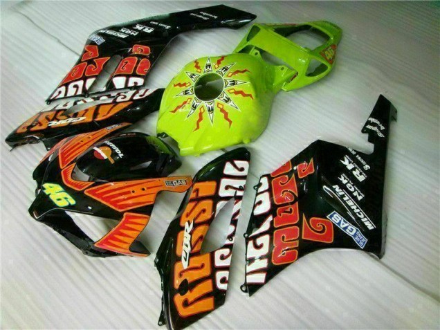 Orange Vert Carénage Moto Honda CBR 1000 RR 2004-2005 Orange Vert Carénage Moto Honda CBR 1000 RR 2004-2005