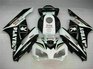Noir Blanc Carénages Moto Honda CBR 1000 RR 2004-2005
