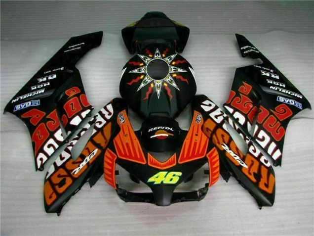 Noir Orange Carénage Moto Honda CBR 1000 RR 2004-2005 Noir Orange Carénage Moto Honda CBR 1000 RR 2004-2005
