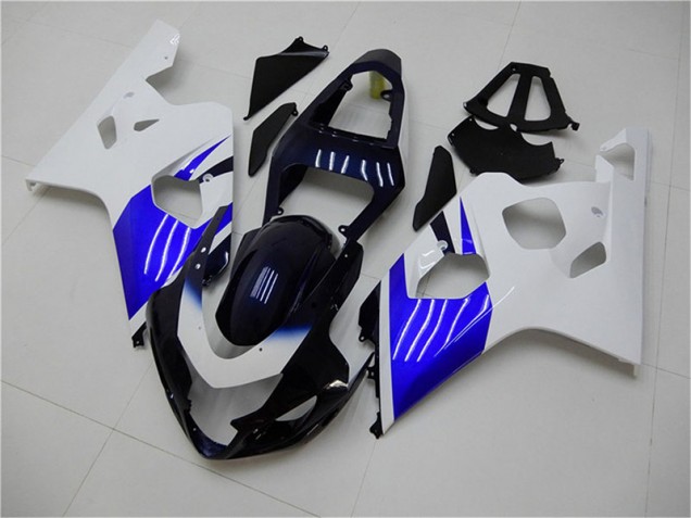 Blanc Bleu Carénage Moto Suzuki GSXR 600 / 750 K4 2004-2005