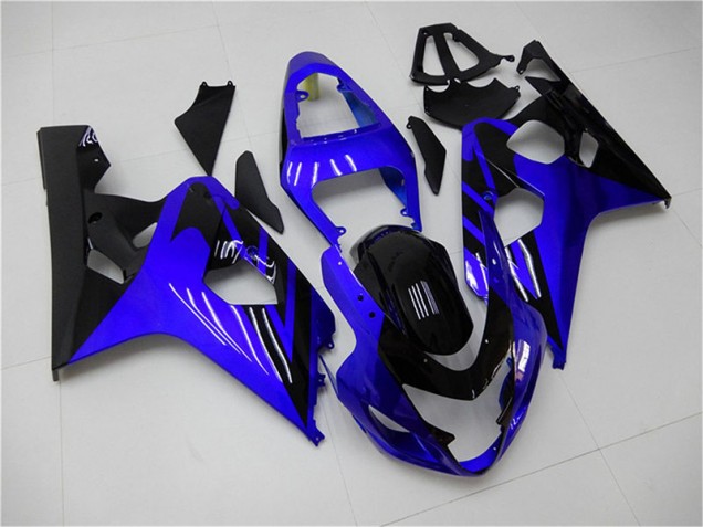 Bleu Noir Carénages Moto Suzuki GSXR 600 / 750 K4 2004-2005