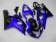 Bleu Noir Carénages Moto Suzuki GSXR 600 / 750 K4 2004-2005