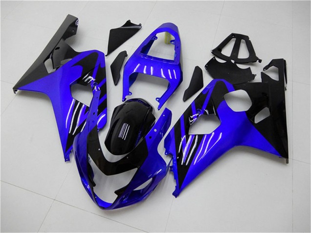 Bleu Noir Carénages Moto Suzuki GSXR 600 / 750 K4 2004-2005