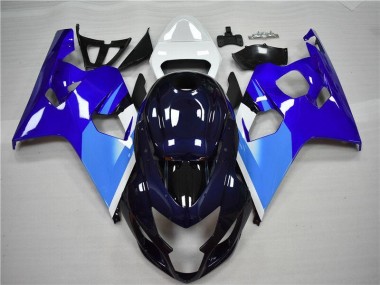 Bleu Blanc Carénage Moto Suzuki GSXR 600 / 750 K4 2004-2005