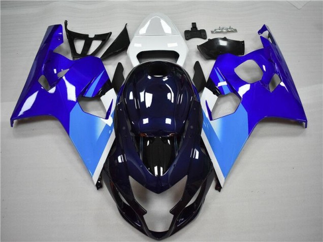 Bleu Blanc Carénage Moto Suzuki GSXR 600 / 750 K4 2004-2005 Bleu Blanc Carénage Moto Suzuki GSXR 600 / 750 K4 2004-2005