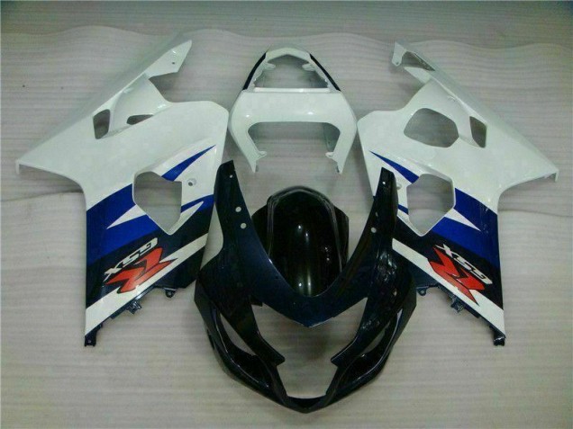 Blanc Noir Carénage Moto Suzuki GSXR 600 / 750 K4 2004-2005 Blanc Noir Carénage Moto Suzuki GSXR 600 / 750 K4 2004-2005